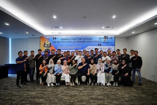 Peserta pelatihan pemetaan udara dan sertifikasi pilot UAV